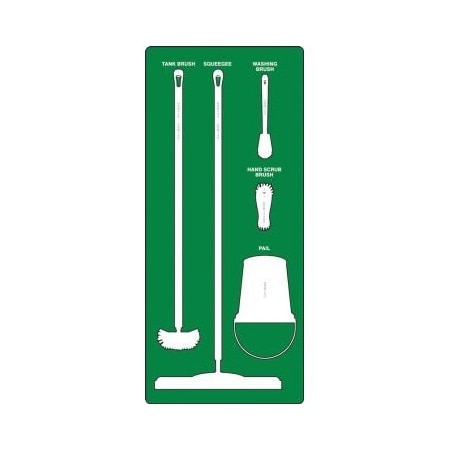 Accuform WET ZONE STOREBOARDS PSB911GNWT PSB911GNWT
